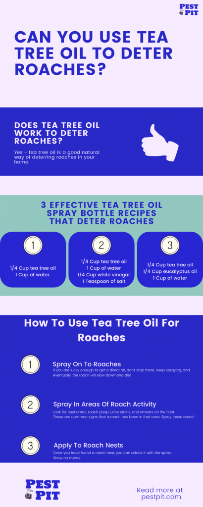 Can You Use Tea Tree Oil To Deter Roaches Infographic