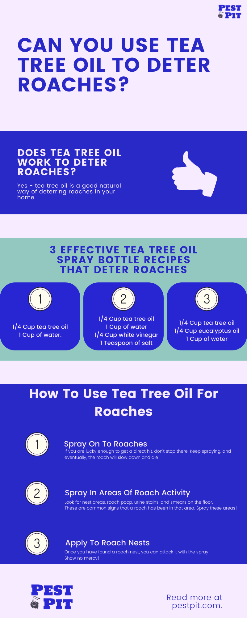 Can You Use Tea Tree Oil To Deter Roaches? 3 Can You Use Tea Tree Oil To Deter Roaches Infographic