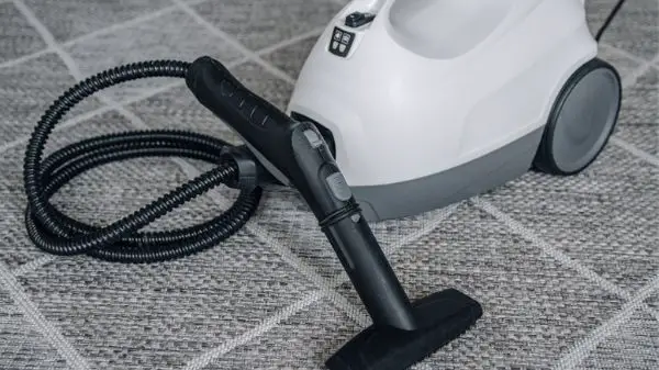 grey steam cleaner