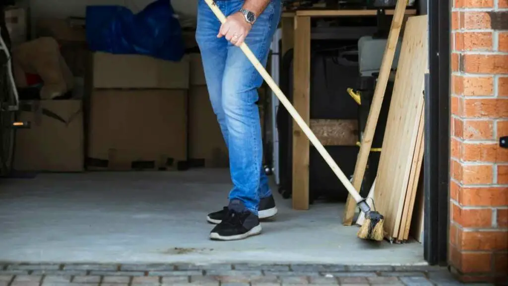 cleaning garage